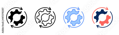 Failure icon sheet multiple style collection