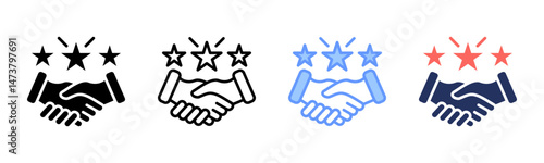 Goodwill icon sheet multiple style collection