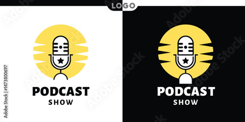 Creative Podcast Studio Logo Design Ideas for Broadcasting and Audio Content Brands