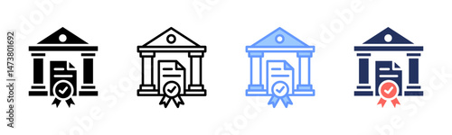 Monetary Policy icon sheet multiple style collection