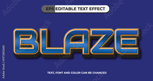 Blaze Editable Vector Text Effect