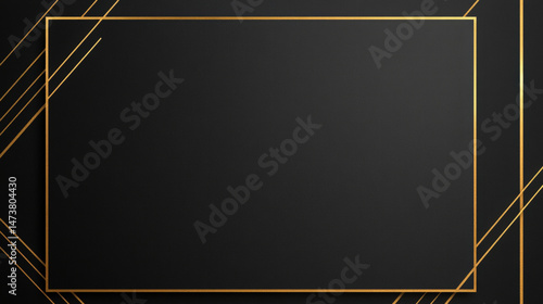 Black gold border certificate appreciation elegant modern background luxury frame