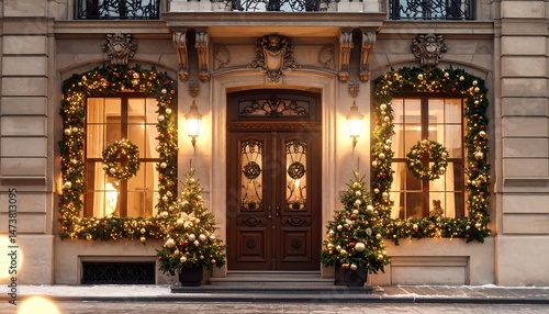 Wallpaper Mural Christmas Eve at a Luxurious Brownstone Torontodigital.ca