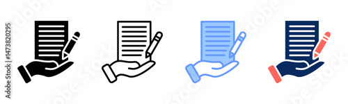 Business Proposal icon sheet multiple style collection