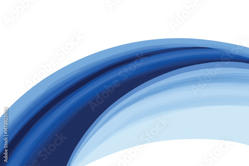 Modern creative blue flowing wave background