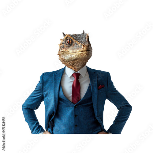 Lizard in a Suit A Reptilian Businessman