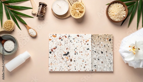 Wallpaper Mural Artisan home decor diy project modern interior photograph warm ambiance overhead view creative inspirations Torontodigital.ca