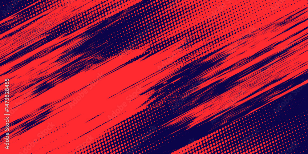 Fototapeta premium Dots halftone white and blue color pattern gradient grunge texture background. Dots pop art comics sport style vector dots halftone blue and white abstarct background vector illustration