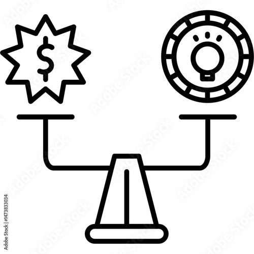 Breakeven Point Icon