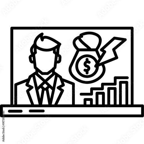 Financial Forecasting Icon