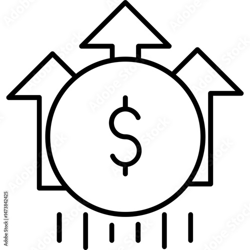 Wage Growth Icon