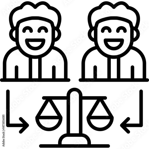 Law Icon Vector Element