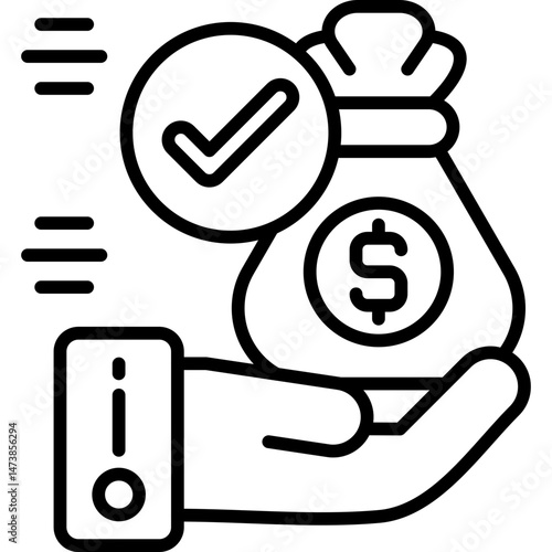 Business Money Icon Vector Element