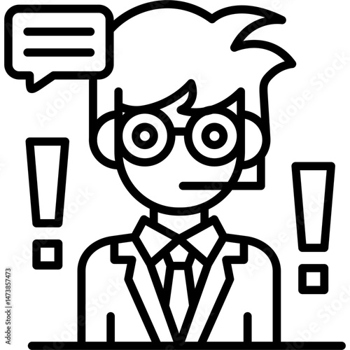 Complaint Icon Vector Element