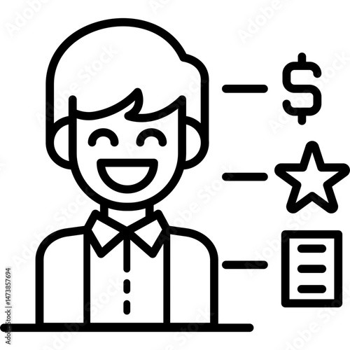 Customer Icon Vector Element
