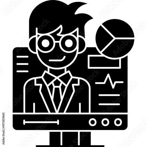 Hash Rate Icon Vector Element