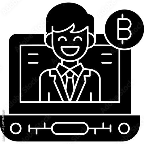 Hash Rate Icon Vector Element