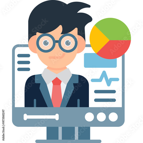 Hash Rate Icon Vector Element
