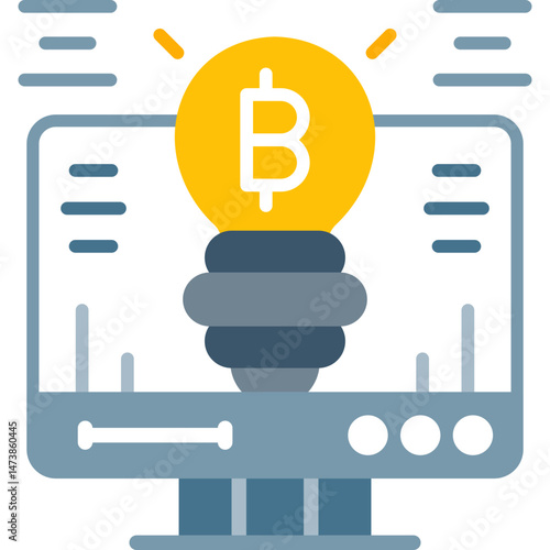 Cryptocurrency Icon Vector Element