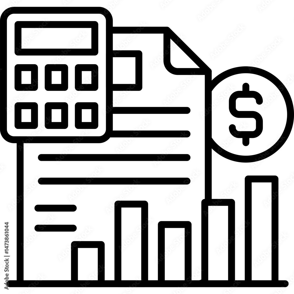 Accounting Icon Vector Element Accounting Icon Vector Element