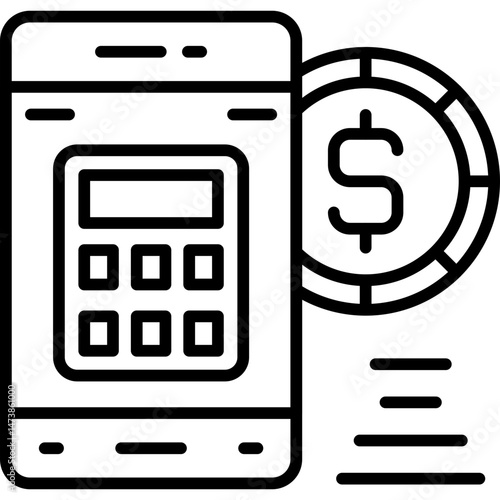 Calculator Icon Vector Element