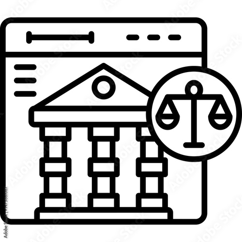 Court Icon Vector Element