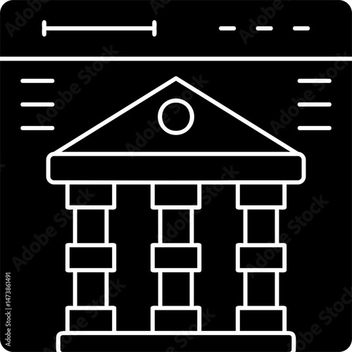 Bank Icon Vector Element
