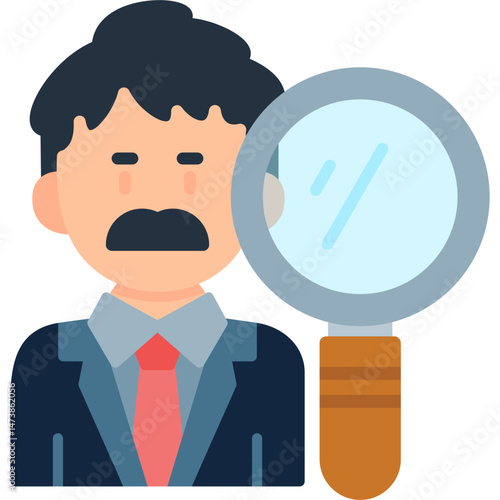 Auditor Icon Vector Element