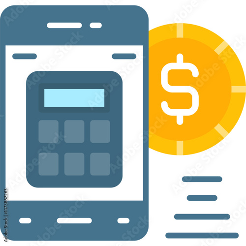 Calculator Icon Vector Element