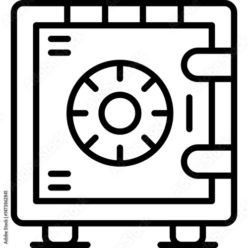 Safebox Icon Vector Element