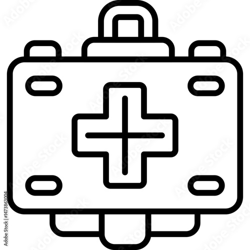 First Aid Kit Icon Vector Element