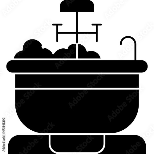 Bathtub Icon Vector Element