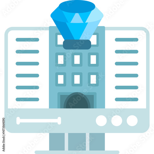 Online Reservation Icon Vector Element
