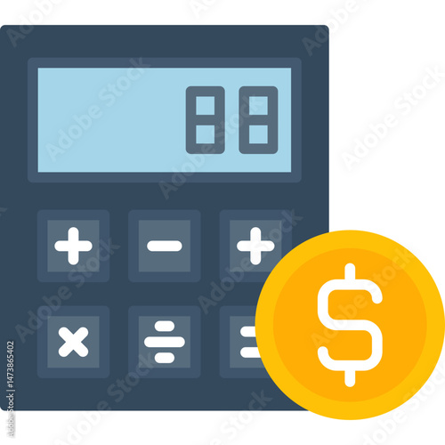 Calculator Icon Vector Element