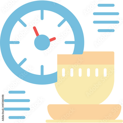 Coffee Break Icon Vector Element