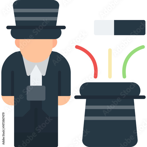 Magician Icon Vector Element