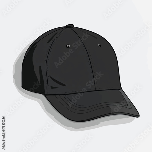 a baseball cap with embroidery and adjustable strap