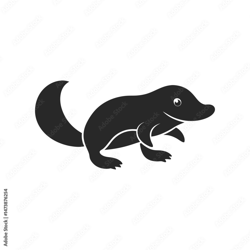 Platypus logo vector illustration isolated on white background Platypus logo vector illustration isolated on white background