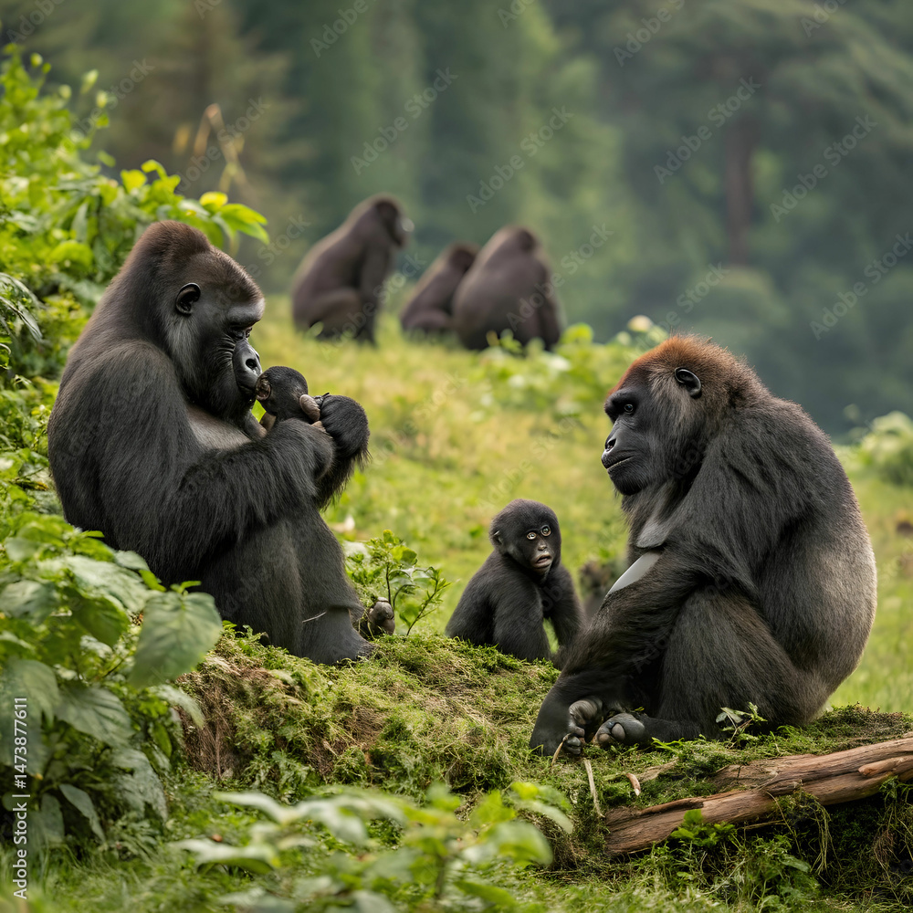 Obraz premium the eastern lowland gorillas