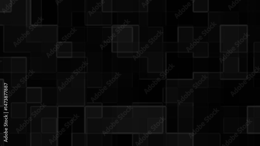 Plain black background with dark grey abstract squares. Suitable for modern design projects, tech backgrounds, or minimalistic compositions Plain black background with dark grey abstract squares. Suitable for modern design projects, tech backgrounds, or minimalistic compositions