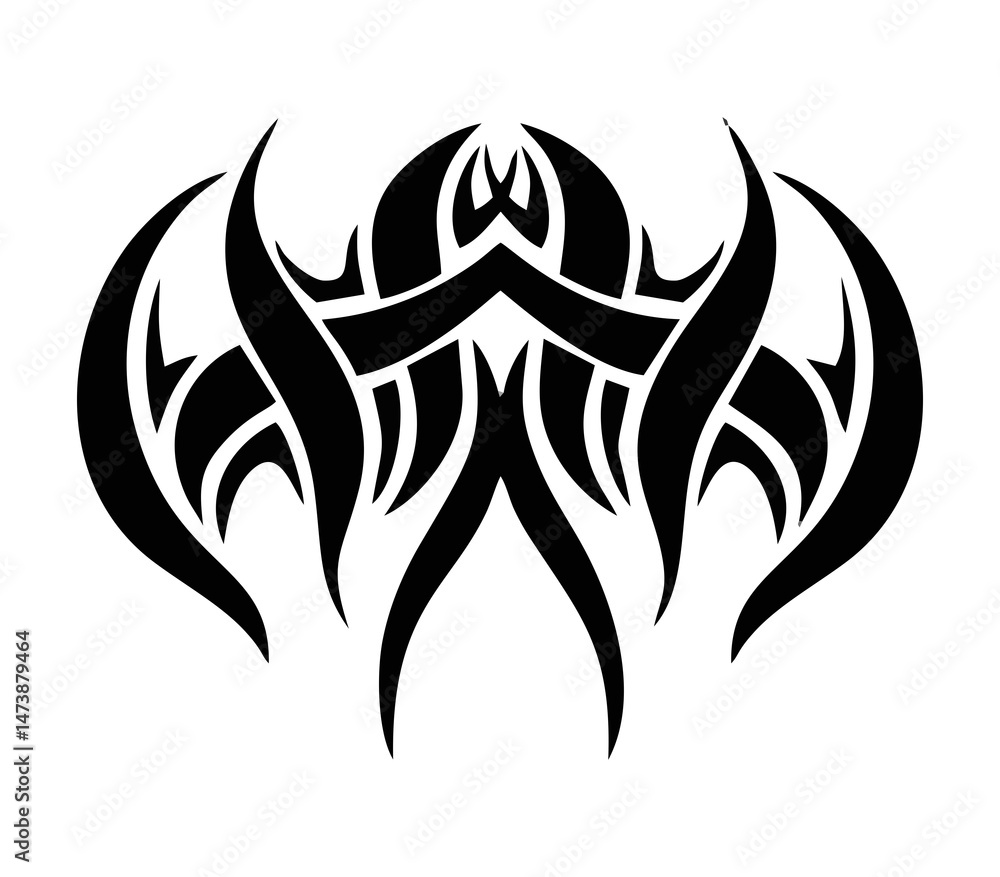Naklejka premium vector image of a tribal tattoo