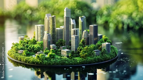 Eco-City Island: A Sustainable Urban Paradise