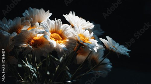 A bunch of livid flower with xanthous nitty gritty