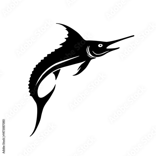 Illustration of marlin fish vector 