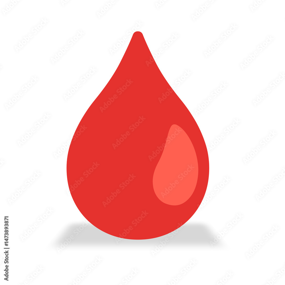 Fototapeta premium blood drop vector illustration