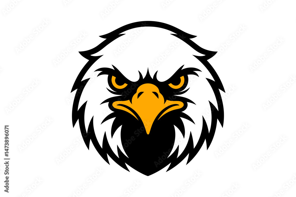 Obraz premium Eagle head vector illustration mascot logo design