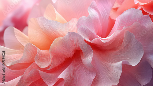 Wallpaper Mural A realistic 4K 3D background showcases airy visuals with soft pink hues and delicate petal-like formations, captured from a side angle perspective beautifully. Torontodigital.ca