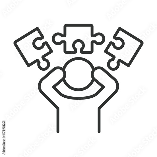 Inattention, icon in line design. Inattention, distraction, lack of focus, absent-mindedness, neglect, mind wandering, concentration on white background vector. Inattention, editable stroke icon