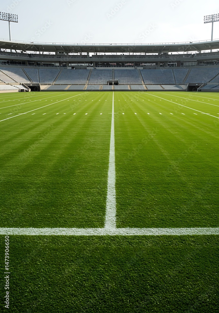 Fototapeta premium Green Arena's Hush AI Generated