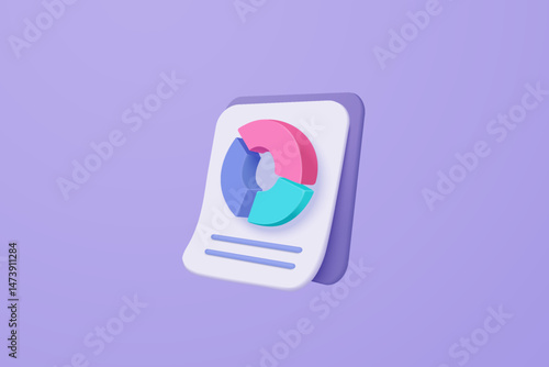 3d clipboard with business idea goals on project plan, fast progress, analytics icon. Business invoice bill expenses idea, checklist clipboard for target concept. 3d icon vector render illustration